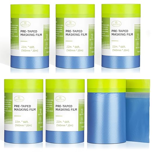Pre-Taped Masking Film for Painting by Tangibay