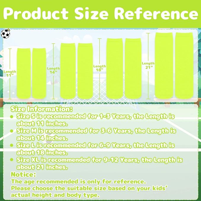 Olreco 1 Pack Toddler Kids Youth Soccer Socks Girls Boys Baseball Socks Youth Knee High Softball Football Accessories Cotton