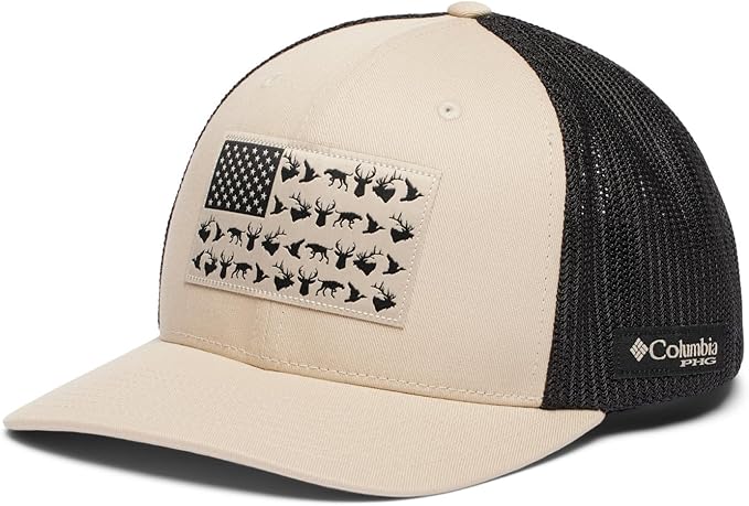 Columbia Unisex-Adult PHG Game Flag Mesh Ball Cap - Low Crown