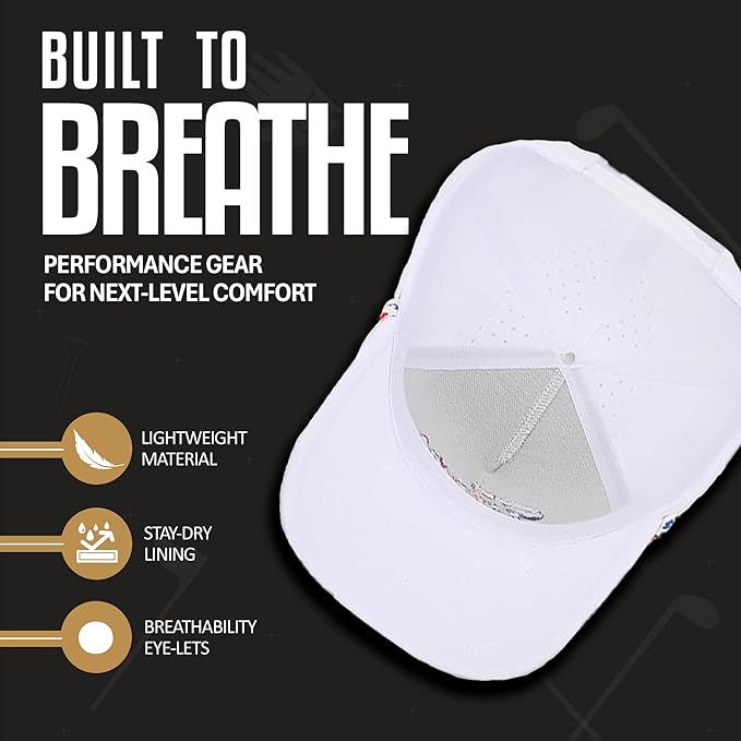 Curves & Clubs Titties Golf Hat - Funny Golf Hat, Titties Hat - Funny American Hat - One-Size-Fits-All - Men's Gifts