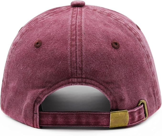 Waldeal Women's Embroidered Dog Mom Hat Adjustable Denim Baseball Cap