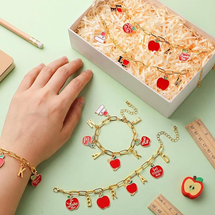 Kigeli 394 Pcs Sports Bracelets for Women DIY Game Bracelets kit Softball Baseball Football Jewelry Crafts Adjustable Gold Letter Charms Keychain for Team Sport Lovers Gifts