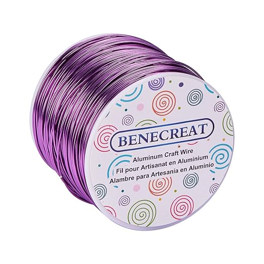 BENECREAT 18 Gauge Jewelry Craft Aluminum Wire 492 Feet Bendable Metal - Image 5
