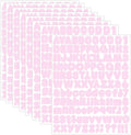Starboling Pink Alphabet Stickers, 1/2 inch, 10 Sheets, Self-Adhesive Vinyl by Starboling