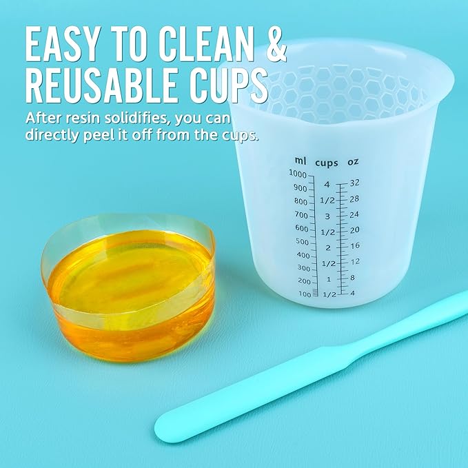 Silicone Resin Mixing 1L Measuring Cup Set - Image 8