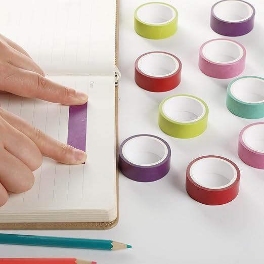 Mr. Pen- Washi Tape Set, 10 Rolls, Tropical Twirl, Decorative Tape, Washi Tapes - Image 7