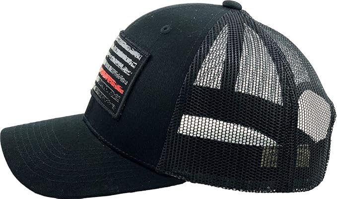 KBETHOS Flag USA America Military Thin Blue Line Thin Red Line Vintage Distressed Baseball Cap Dad Hat Unisex Adjustable…