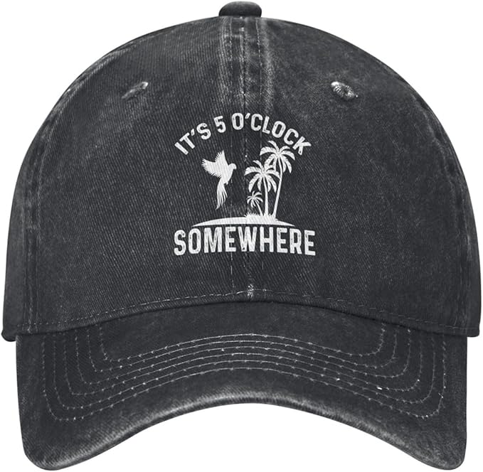 Philysonic 5 Oclock Somewhere Hat It is 5 Oclock Somewhere Hat Women Baseball Hat Cool Hats