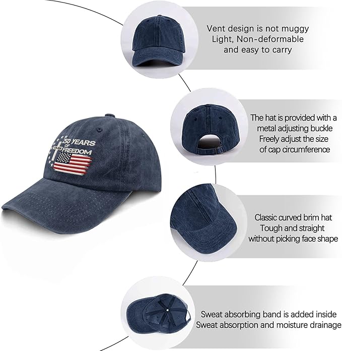 US 250th Anniversary Hat, Patriotic Embroidered Cap, 1776-2026 Freedom Celebration, 250 Years American History Gift Patriots