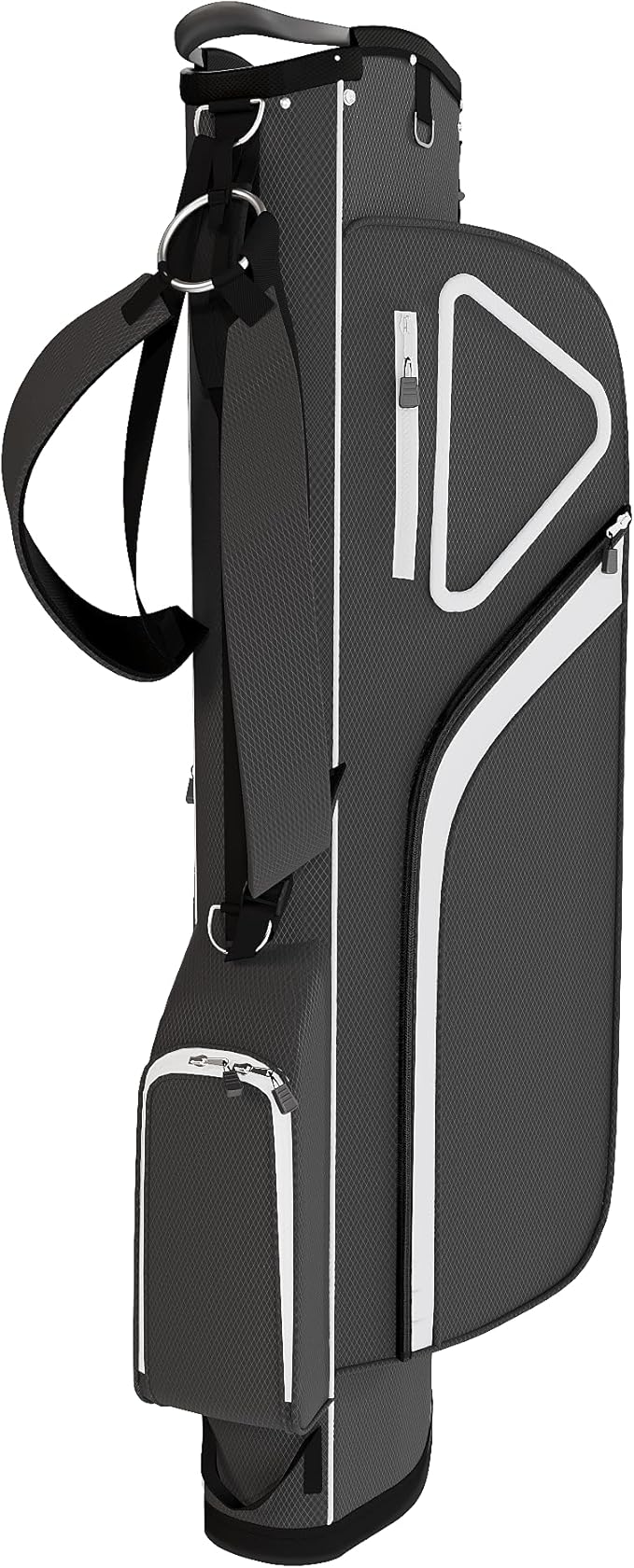 Ultra-Lite Golf Stand Bag - 3 Lbs, 4 Way Divider Portable Golf Club Carry Bag, Water-Repellent Golf Travel Case with Rain Hood, Golf Gifts for Men and Women