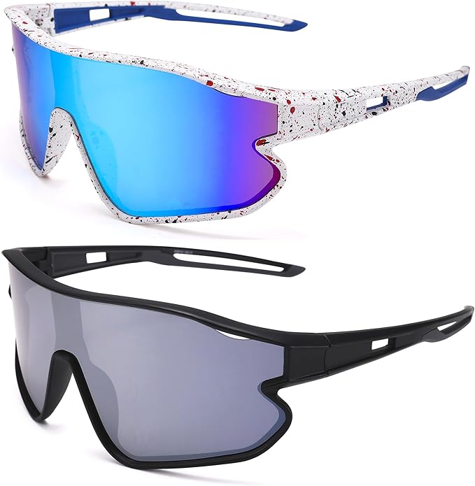 Kids Baseball Sunglasses - Youth Baseball Sunglasses for Boys Girls - Sports Softball Shades Age 6-14