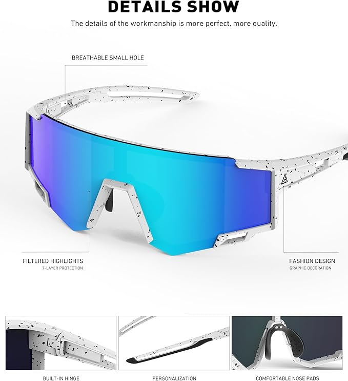 Kids Sunglasses Youth Baseball Sunglasses for Boys Girls Age 6-14 Sports UV400 Protection SunGlasses 3 Pack
