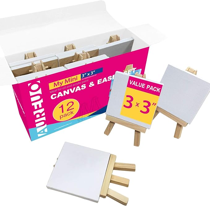 AUREUO Mini Canvas and Easel Set by AUREUO