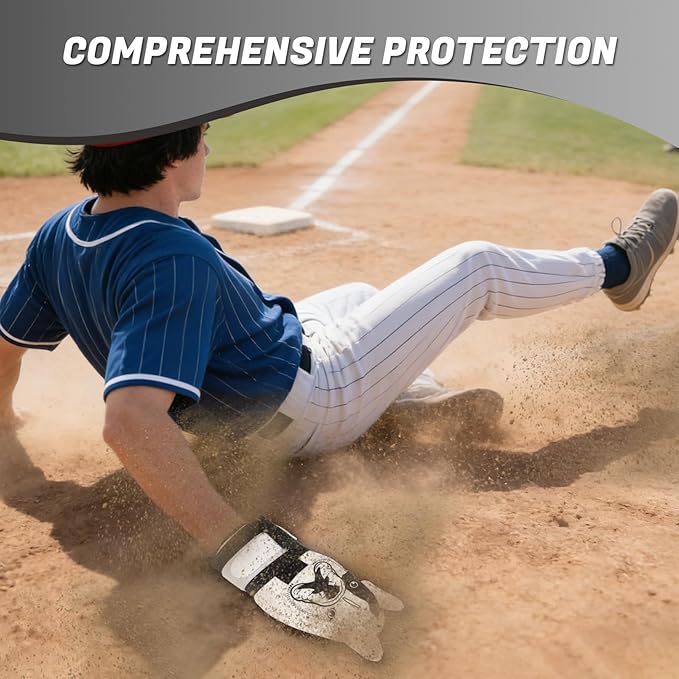 Big Crazy Baseball Sliding Mitt Youth and Adult, Drippy Drip Accessory, Flexible Breathable Durable, Funny Design Beer Bear Ice Cream Cow