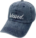 Waldeal Women's Embroidered Dad Hat, Adjustable Vintage Washed Cotton Baseball Cap for Men