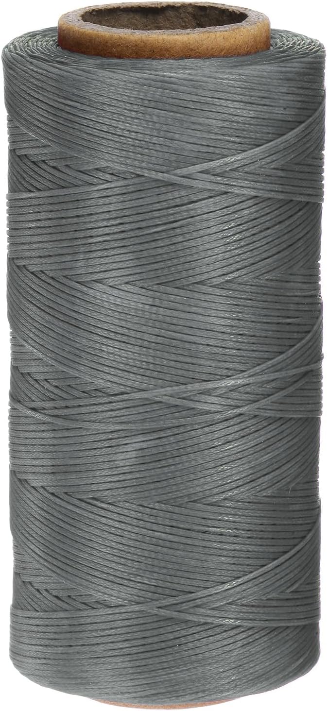 uxcell 150D 0.8mm Flat Waxed Thread 284 Yards Polyester Leather Sewing Waxed by uxcell