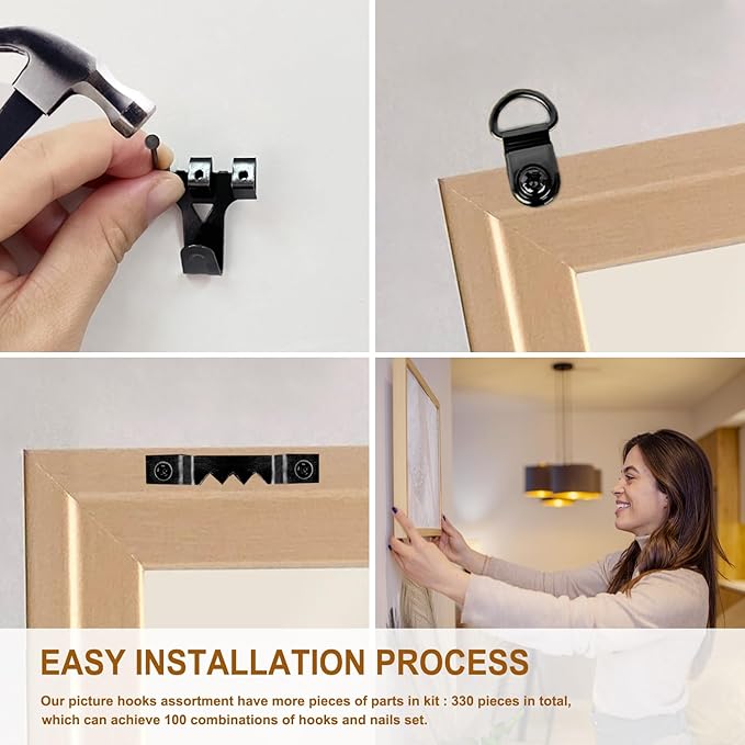 Picture Hanging Kit, Wall Hangers, Nails - Image 3