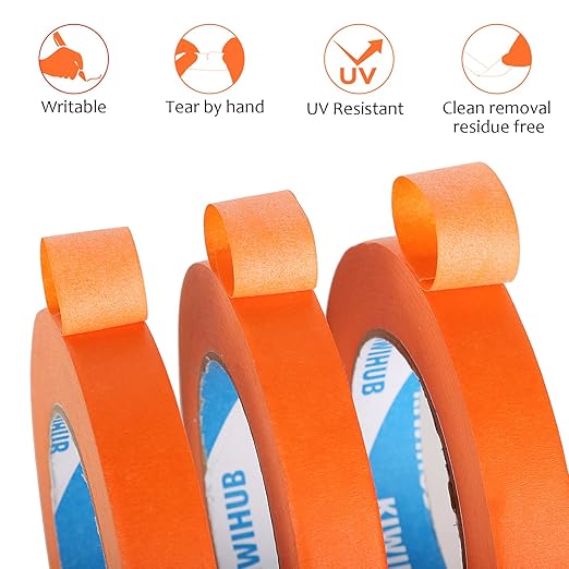 Orange Painters Tape, 1 inch x 60 Yards - Image 4