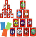 JOYIN 13 Pcs Carnival Party Bean Bag Toss Game, Sturdy Knockdown Can, Birthday by JOYIN