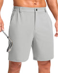 Pudolla Men's Casual Shorts 7"/9"/5" Lightweight Golf Shorts with 3 Pockets Stretch Quick Dry Comfy Work Shorts