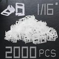 Tile Leveling System Clips 1/16" Tile Leveler Clips 1.5mm 2000 Pcs DIY Tile by H-Fire+Mid