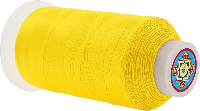 Mandala Crafts Yellow Heavy Duty Thread -1500 Yds Tex 70 Thread - Image 2
