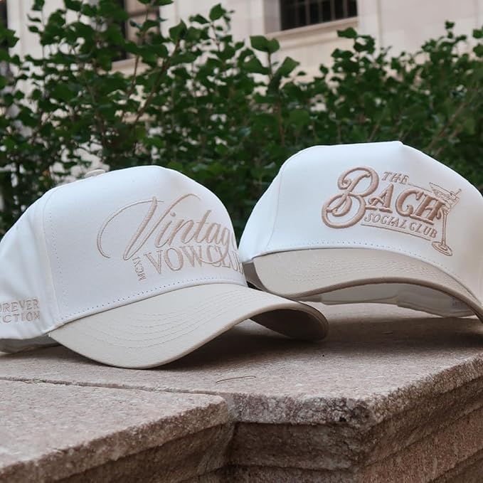 Vintage Faith & Forever Trucker Hat | Men & Women | Christian Cross Jesus Hats | Bachelorette Bride Hat | Cotton | Snapback