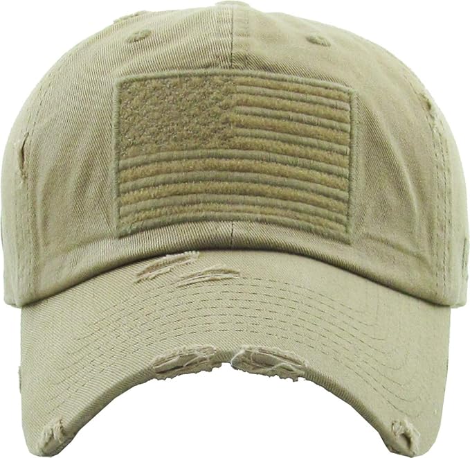 KBETHOS Flag USA America Military Thin Blue Line Thin Red Line Vintage Distressed Baseball Cap Dad Hat Unisex Adjustable…