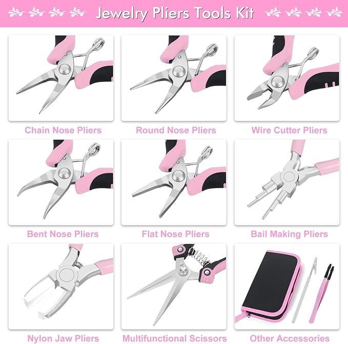 Toolour Jewelry Pliers Set Jeweler Making Tools - Image 2