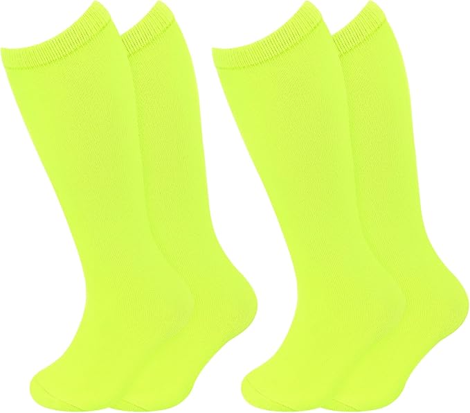 Sarfel Kids Soccer Socks Toddler Soccer Socks Girls Boys Soccer Socks Kids Tube Socks with Stripes Toddler Knee High Socks