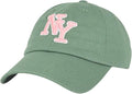 NY 3D Embroidered Cotton Dad Hat – New York Baseball Cap, Adjustable Metal Buckle Strap, Unstructured Low-Profile Style