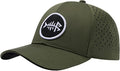 BASSDASH UPF 50+ Quick Dry Baseball Cap Water Resistant Laser Cut Mesh Snapback Hat for Men Women Fishing Hiking FH14