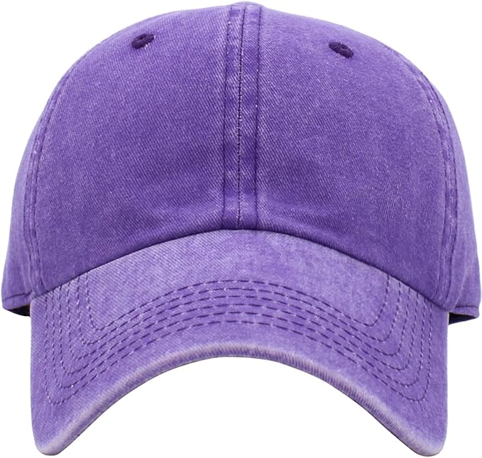 KBETHOS Classic Unisex Cotton Adjustable Low Crown Baseball Cap – Plain Dad Hat