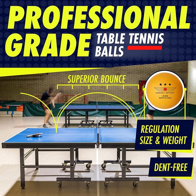 NIBIRU SPORT Professional Ping Pong Paddle Sets, 2 Paddle or 4 Paddle Table - Image 4