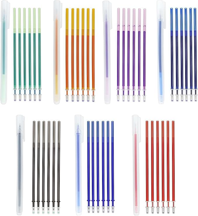 7-Color Heat Erasable Fabric Markers by Unknown