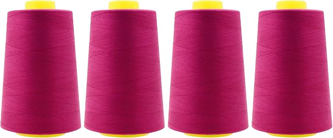 Mandala Crafts 4 Pack of Serger Threads Cones Spools by MandalaCrafts