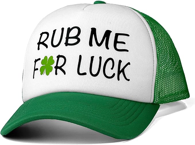 St Patricks Day hat Green Baseball Cap Shamrock Embroidered for man Women Funny