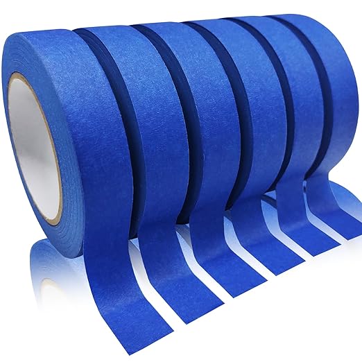 Blue Tape, Painters Tape, Masking Tapes, 0.94 Inch x 60.1 Yards, 6 Rolls by SmaringRobot