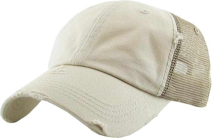 Classic Plain Ponytail Messy High Bun Headwear Adjustable Cotton Trucker Mesh Glitter Hat Baseball Cap