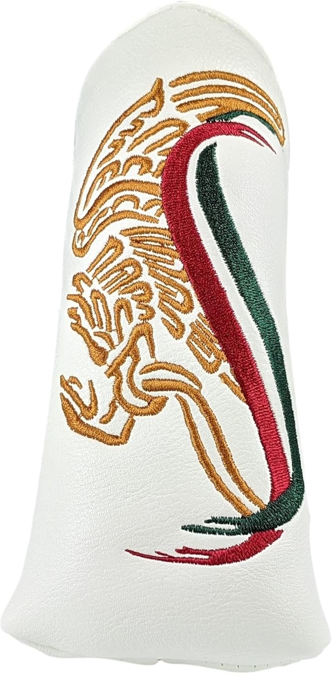 Foretra Mexico Driver Headcover Golf Club Covers Blade Mallet Putter Cover Alignment Stick Holder Hybrid Fairway Wood Head Cover Mexican Style Novelty Golf Accessories for Most Brands