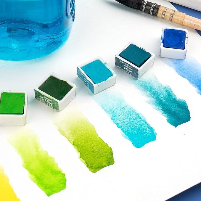 Paul Rubens Artist Grade Watercolor Paint, 48 Colors Solid Cakes - Image 5