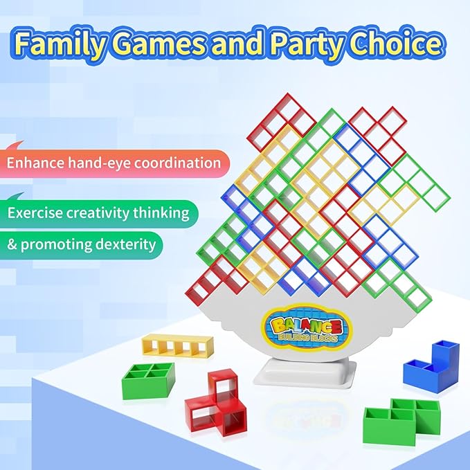 48 Pcs Game Gifts, Balance Stacking Blocks Game，Perfect - Image 2