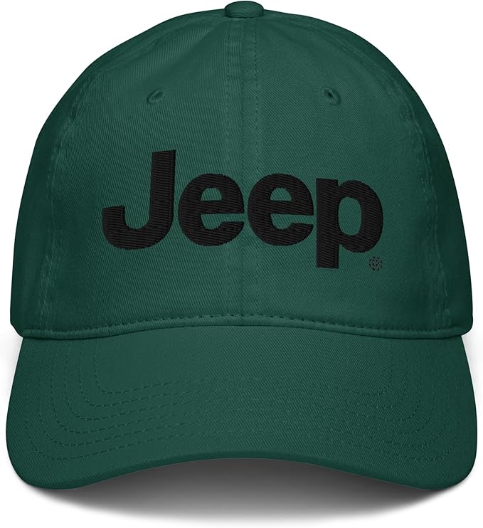 Jeep Wordmark Logo (Black) Adjustable Baseball Hat