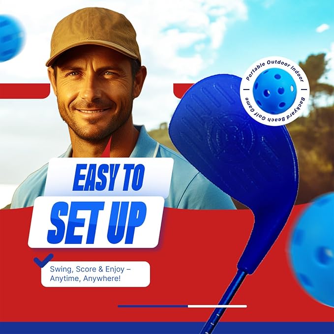 Bucket Birdie Backyard Golf Game — 6 Hole Yard Game - Image 3