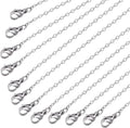 ALEXCRAFT Wholesale 12 PCS Genuine Stainless Steel Cable Chain Necklace Chains by ALEXCRAFT