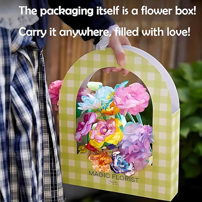 Science Craft Kit: Color Mixing & Dyeing Paper Flower Bouquet - Image 7