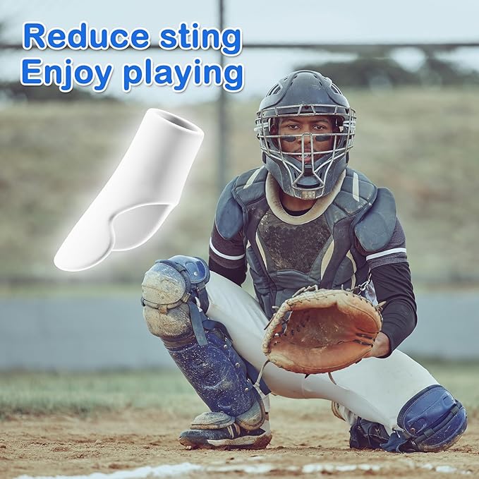 MIPREZT Catcher's Thumb Shield Baseball Thumb Guard 2 Size (Adult & Youth) Baseball & Softball Catchers Thumb Protector for Baseball Catcher Gear Training Aid Catcher Accessories Reduce Sting
