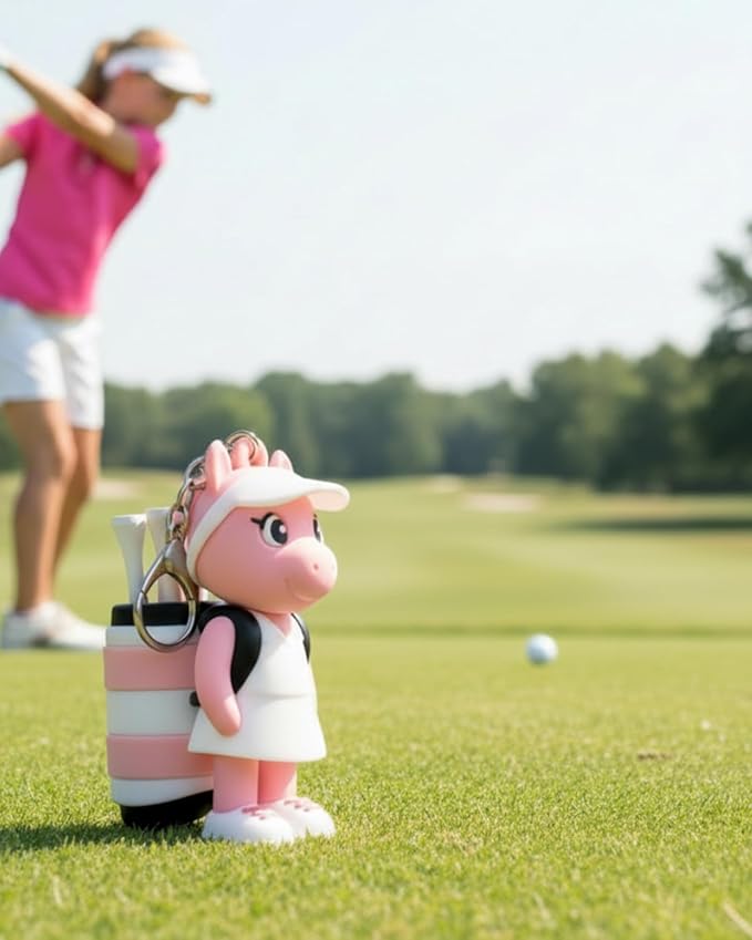Animal Caddy Golf Tee Holder, Includes 8 Golf Tees, Fun Golf Accessory for Men & Women, Golf Gift