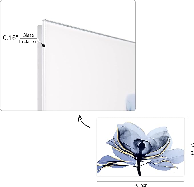 Empire Art Direct Frameless Free Floating Tempered Glass Panel Graphic Wall Art - Image 11