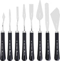 PHOENIX High Flexible Palette Knife Set, 8 Pieces Stainless Steel Painting by PHOENIX